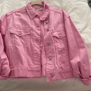 Pink Topshop Denim Jacket